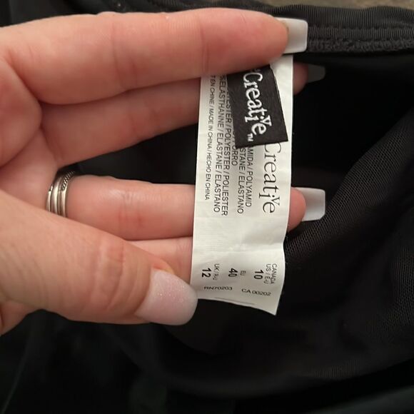 New Be Creative black side tie bikini Sz- 12 USA - Picture 3 of 8